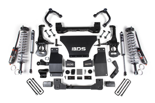 4 Inch Lift Kit FOX 2.5 Performance Elite Coil-Over Chevy Trail Boss or GMC AT4 1500 19-24 4WD Gas BDS Suspension